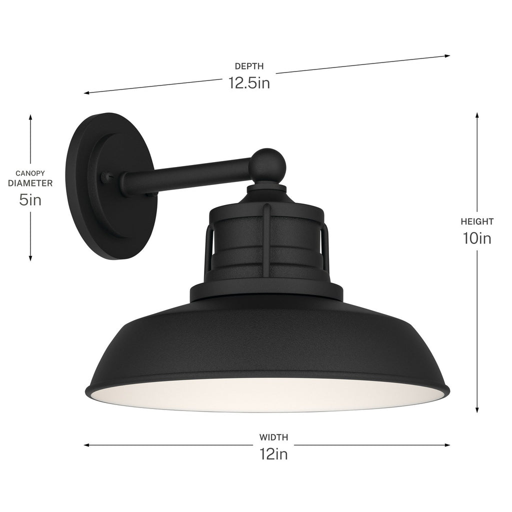 KICHLER 59205BKT Fielding One Light Outdoor Wall Mount