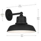 KICHLER 59205BKT Fielding One Light Outdoor Wall Mount