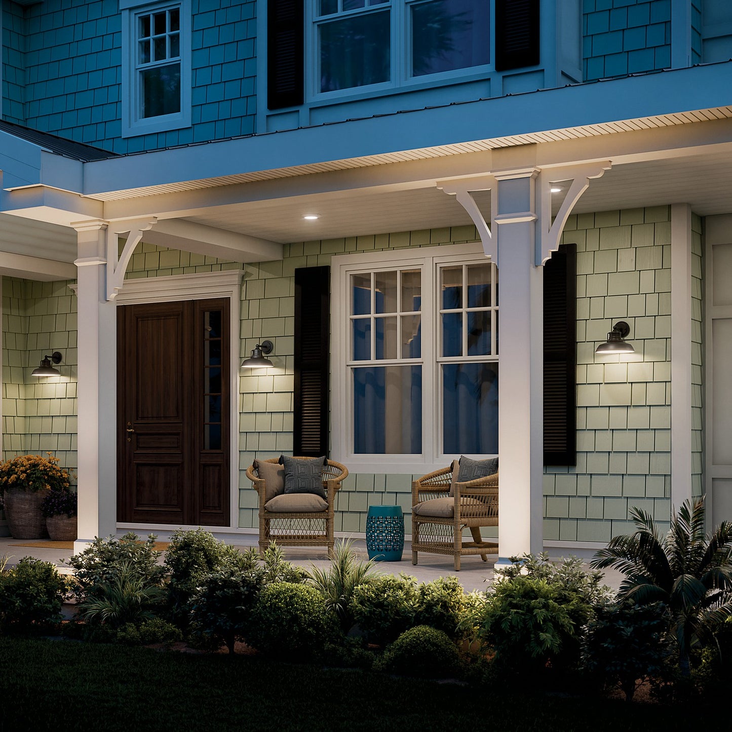 KICHLER 59205BKT Fielding One Light Outdoor Wall Mount