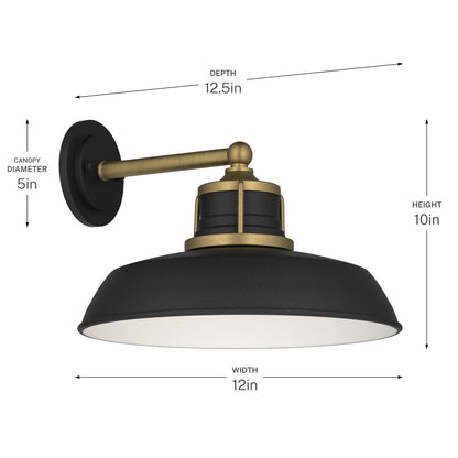 KICHLER 59205NBR Fielding One Light Outdoor Wall Mount