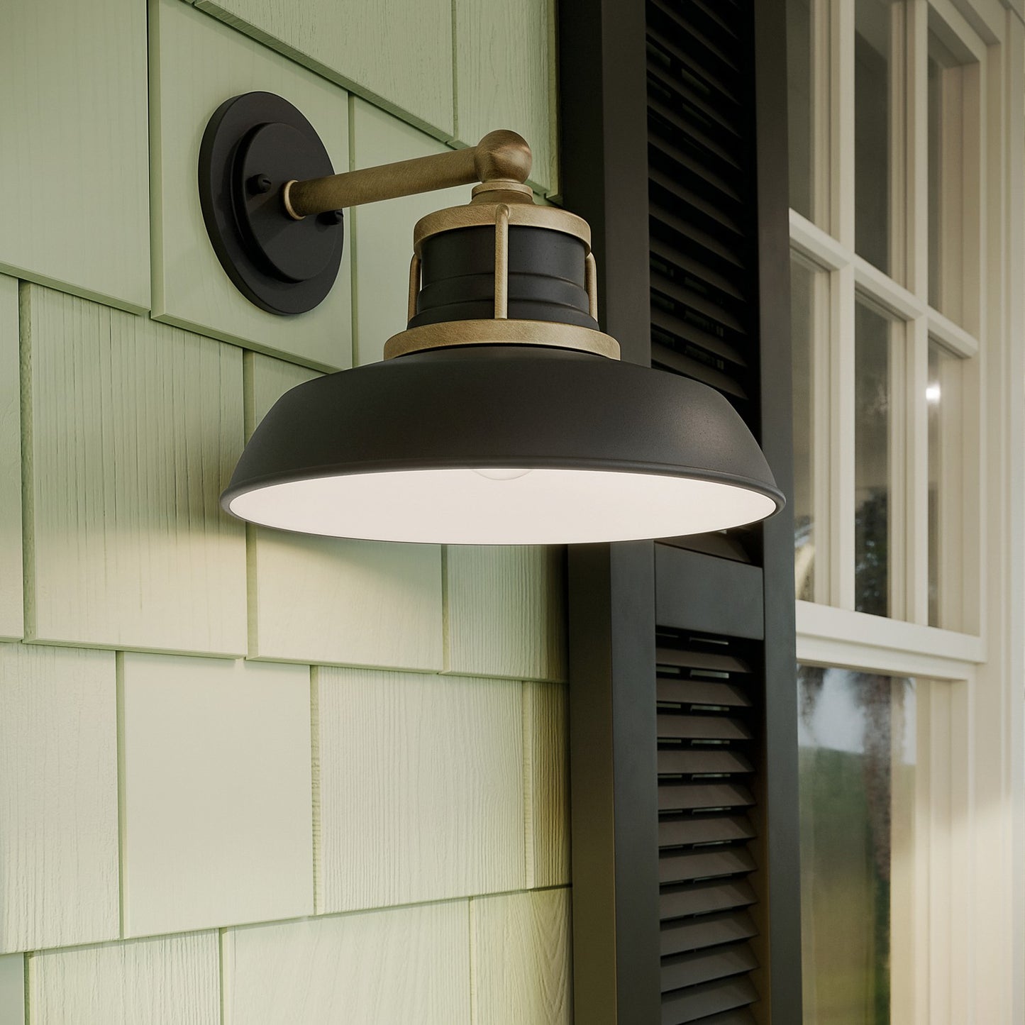 KICHLER 59205NBR Fielding One Light Outdoor Wall Mount