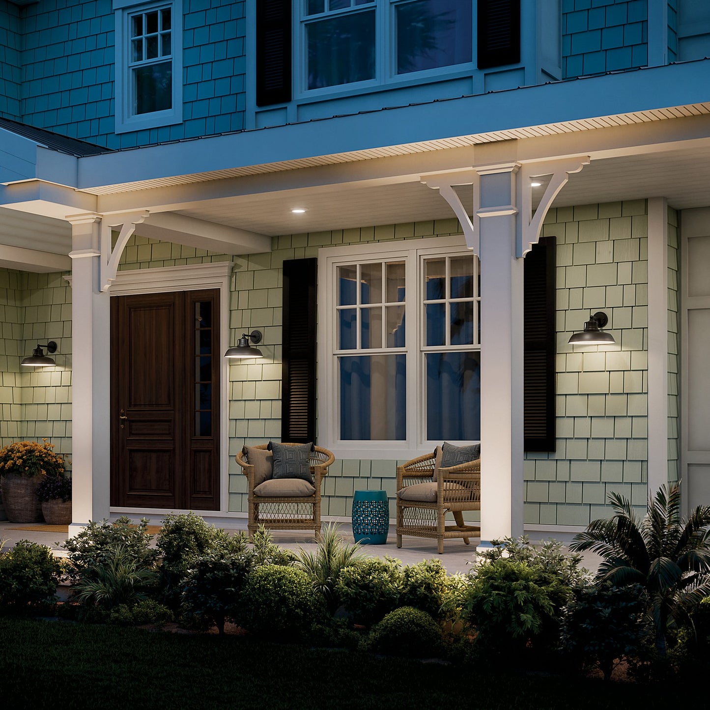 KICHLER 59206BKT Fielding One Light Outdoor Wall Mount