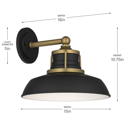 KICHLER 59206NBR Fielding One Light Outdoor Wall Mount
