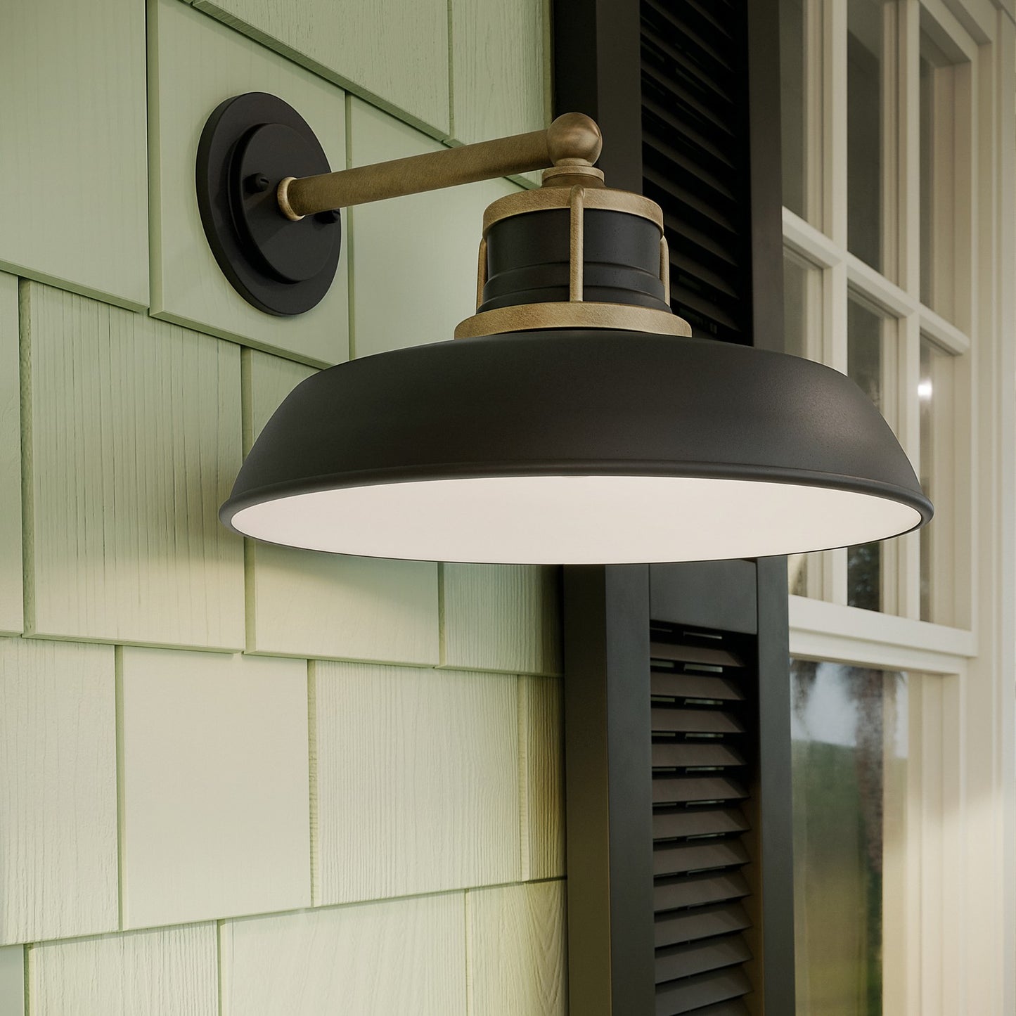 KICHLER 59206NBR Fielding One Light Outdoor Wall Mount