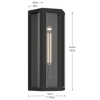 KICHLER 59214BKT Berens One Light Outdoor Wall Mount