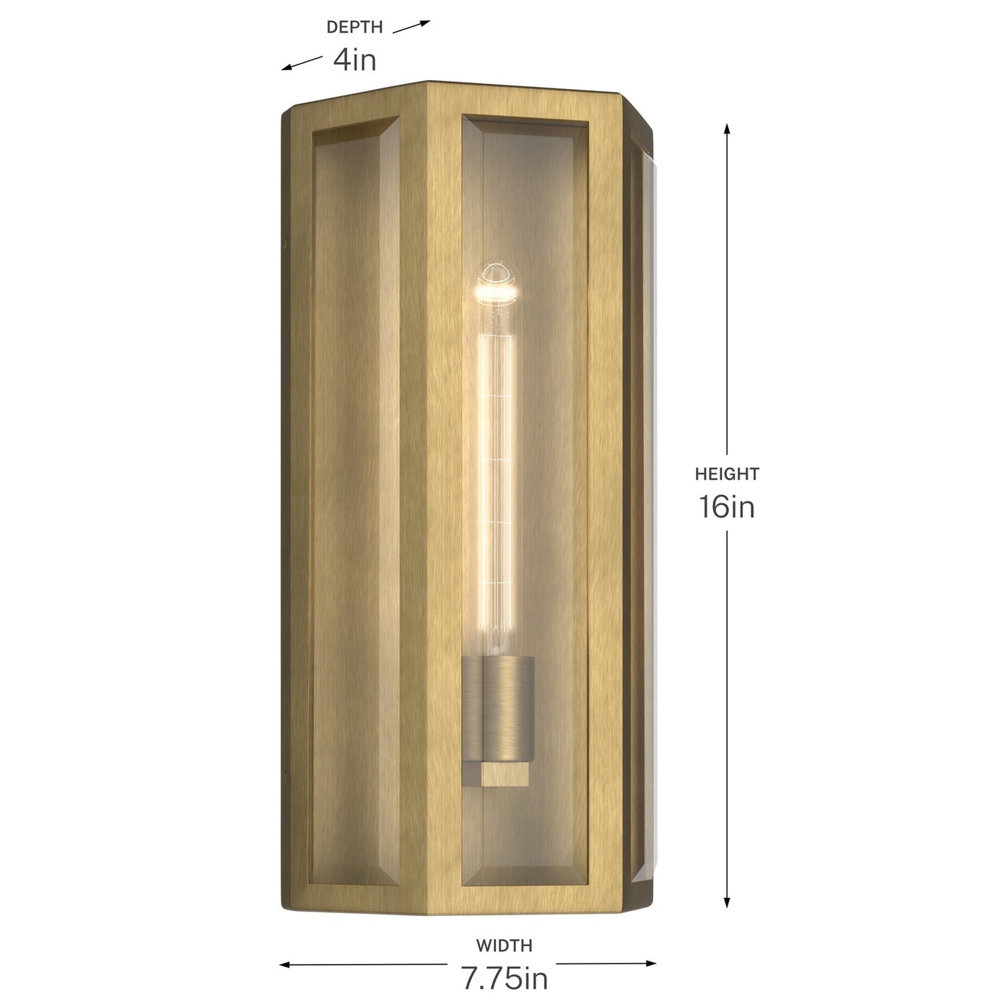KICHLER 59214NBR Berens One Light Outdoor Wall Mount