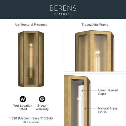 KICHLER 59214NBR Berens One Light Outdoor Wall Mount