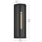 KICHLER 59215BKT Berens One Light Outdoor Wall Mount