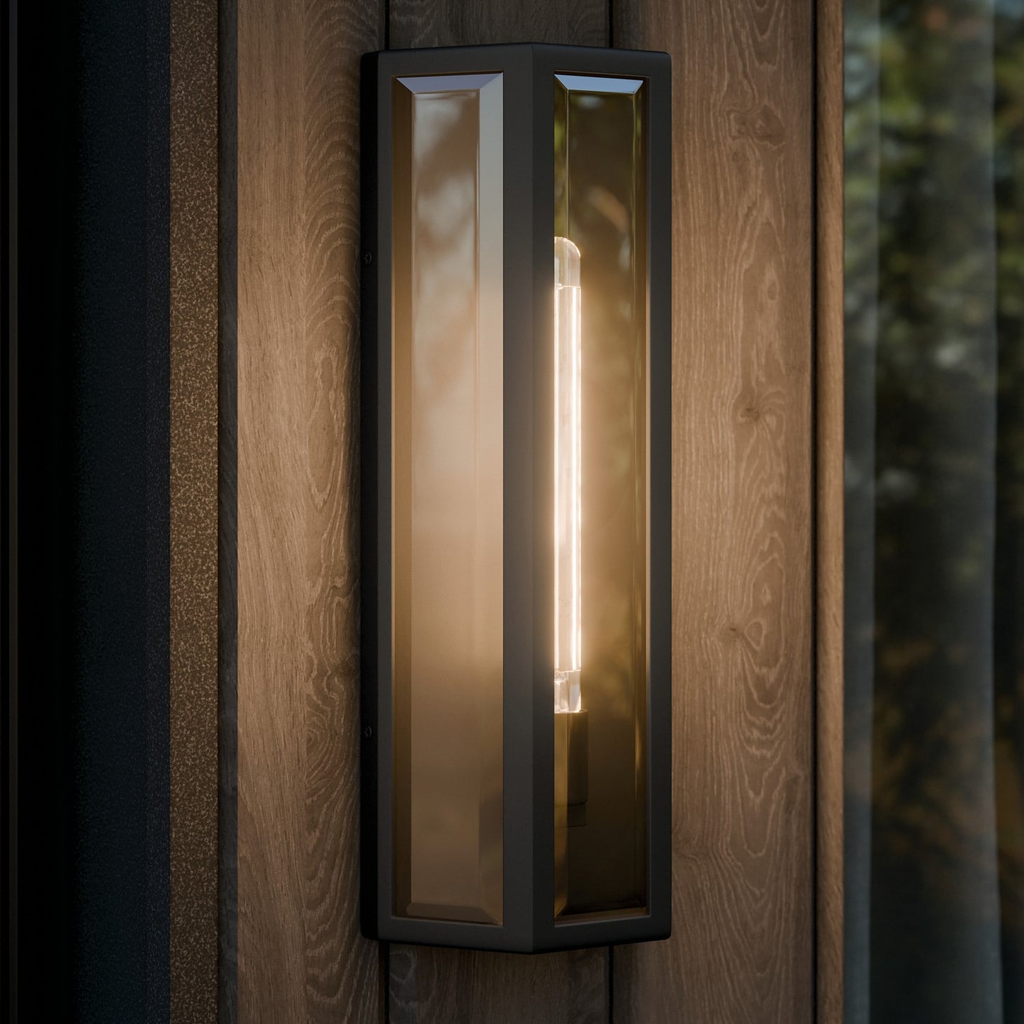 KICHLER 59215BKT Berens One Light Outdoor Wall Mount