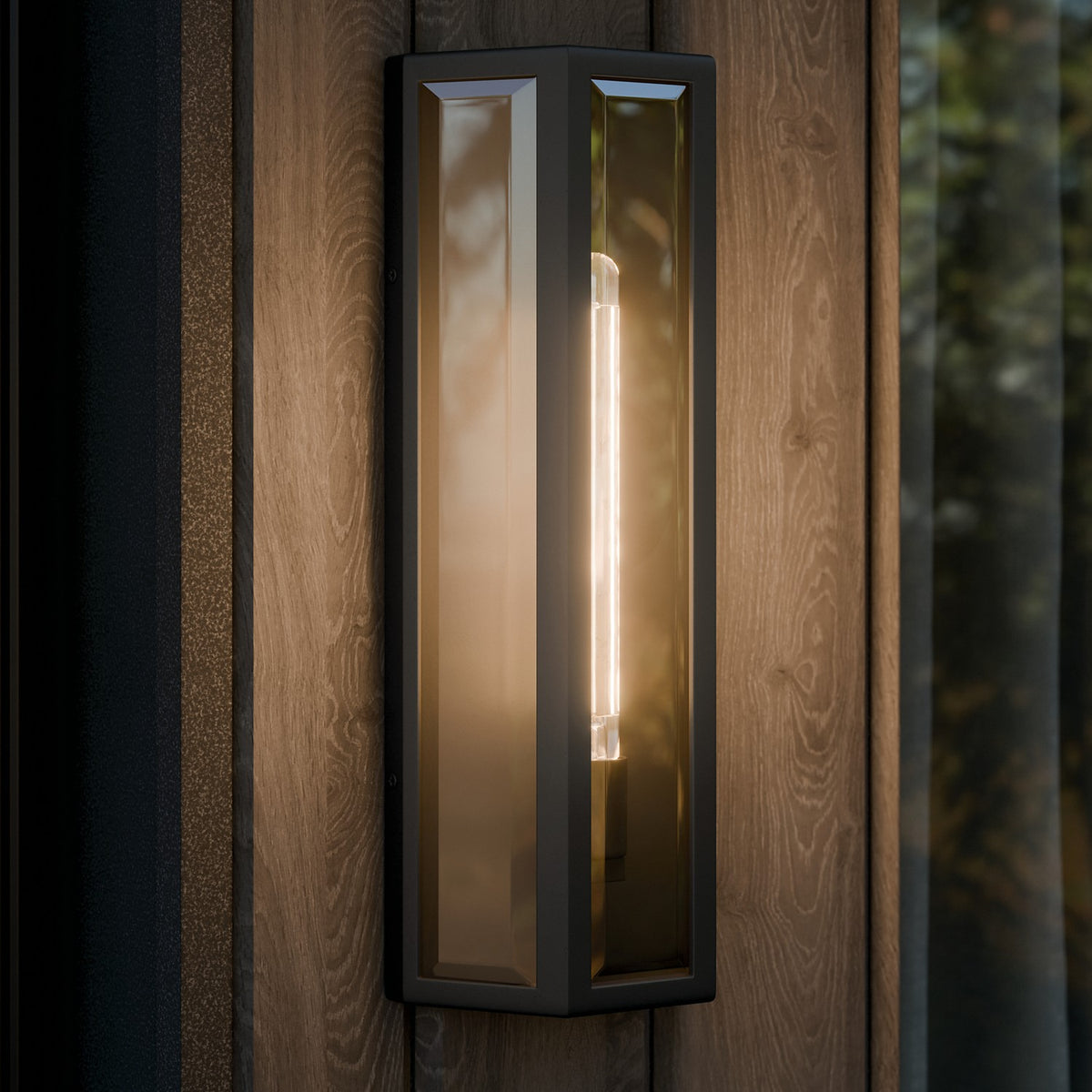 KICHLER 59215BKT Berens One Light Outdoor Wall Mount