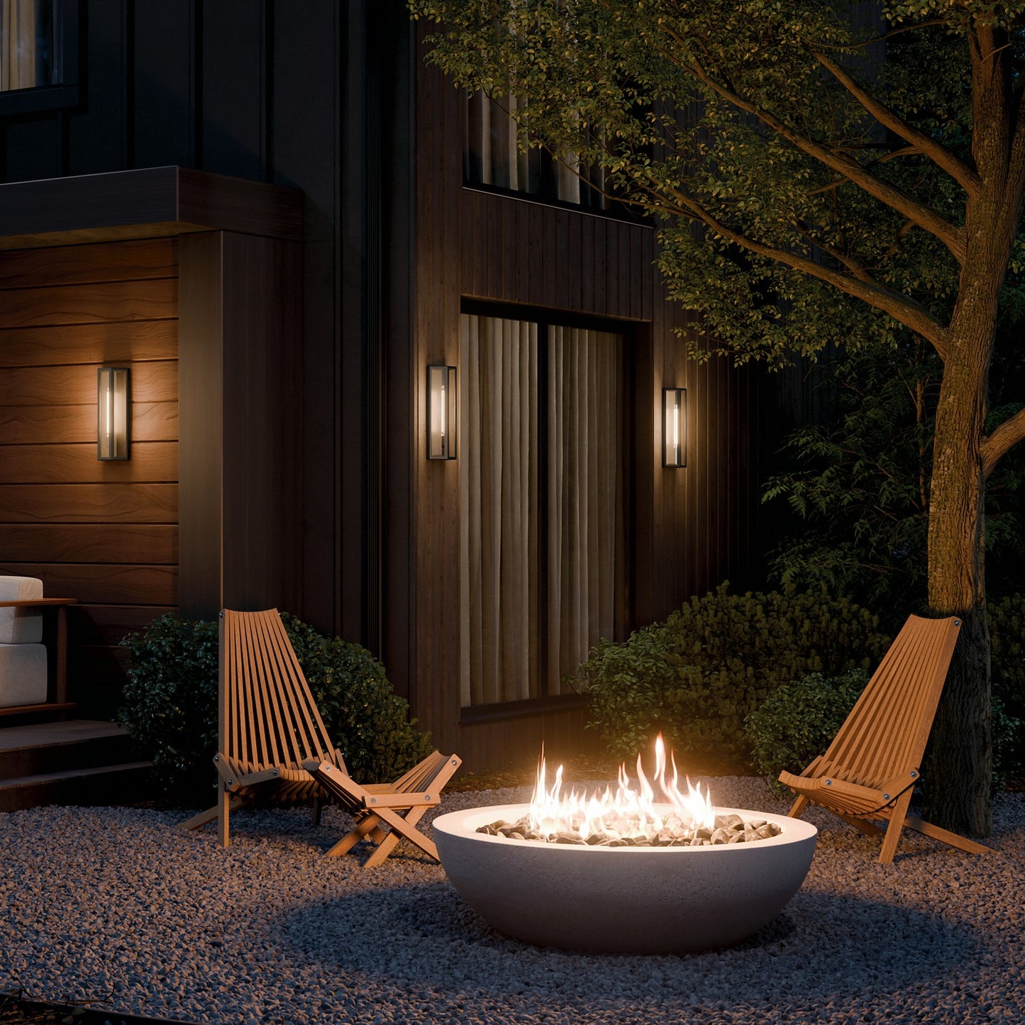 KICHLER 59215BKT Berens One Light Outdoor Wall Mount