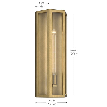 KICHLER 59215NBR Berens One Light Outdoor Wall Mount