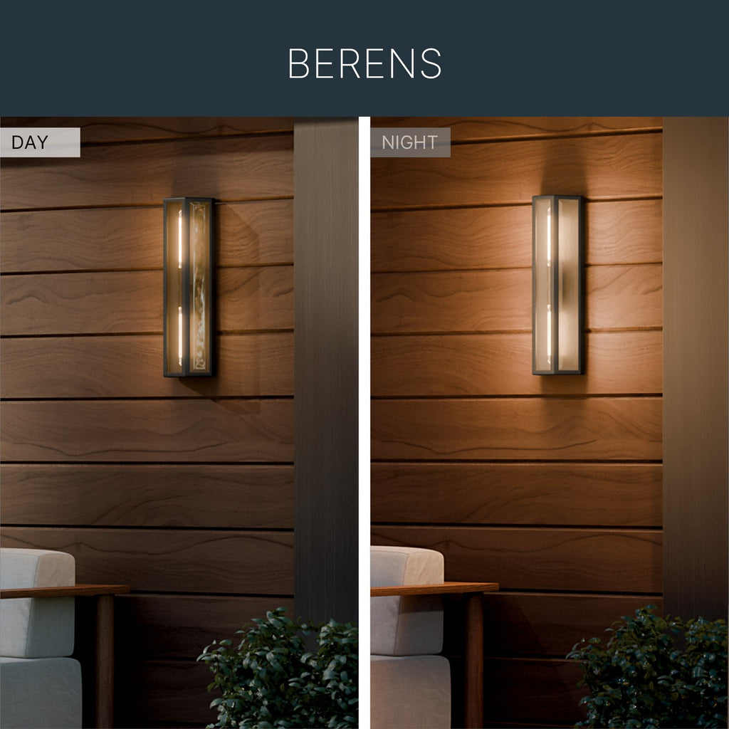 KICHLER 59216BKT Berens Two Light Outdoor Wall Mount