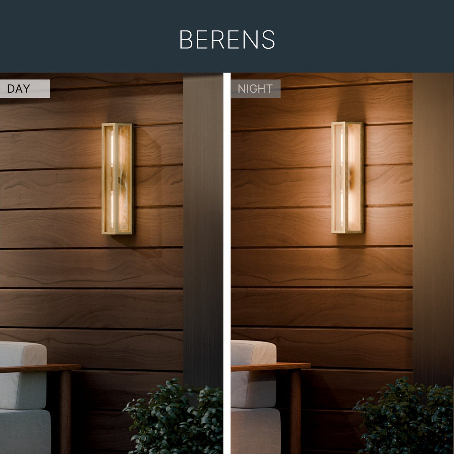 KICHLER 59216NBR Berens Two Light Outdoor Wall Mount