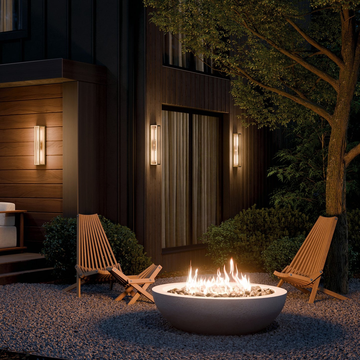 KICHLER 59216NBR Berens Two Light Outdoor Wall Mount