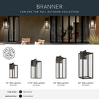 KICHLER 59112OZDS Branner Outdoor Wall Mount