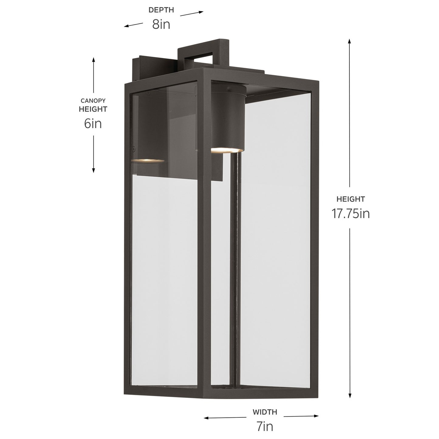 KICHLER 59112OZDS Branner Outdoor Wall Mount