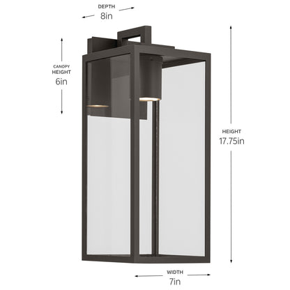 KICHLER 59112OZDS Branner Outdoor Wall Mount