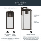 KICHLER 59112OZDS Branner Outdoor Wall Mount