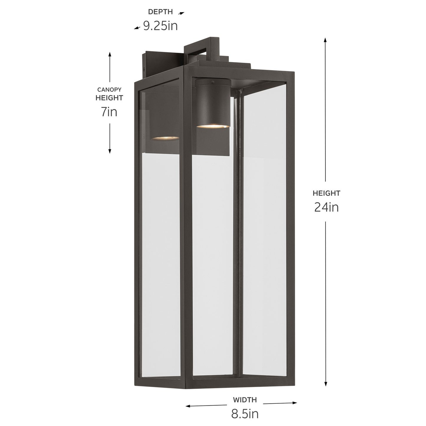 KICHLER 59113OZDS Branner Outdoor Wall Mount