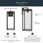 KICHLER 59114OZDS Branner Outdoor Wall Mount