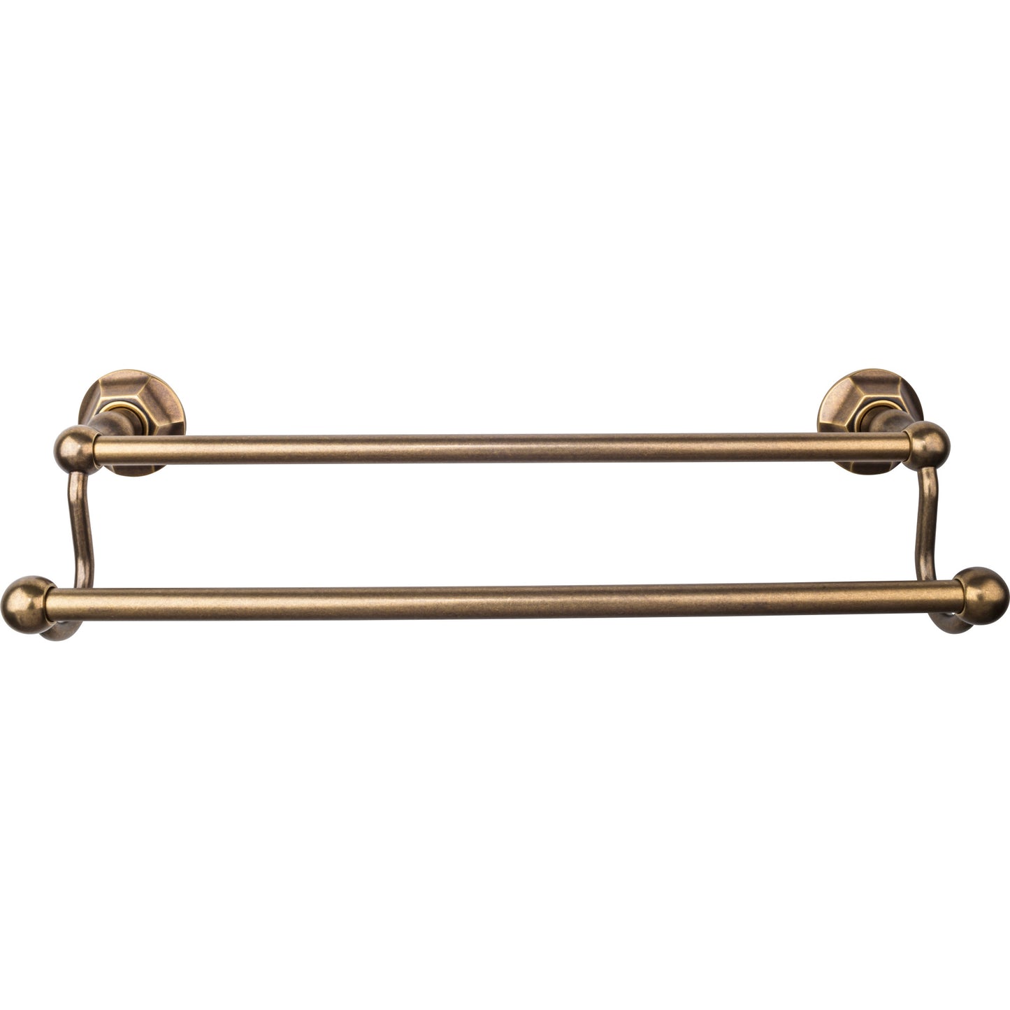 TOP KNOBS ED7GBZB TOP BATH (R) Edwardian Bath Double 20 1/2" Wall Mounted Towel Bar - German Bronze