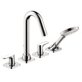 AXOR 34448001 Citterio M 4-Hole Roman Tub Set Trim with 1.75 GPM Handshower - Chrome