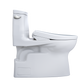 TOTO MW6144736CEFGA#01 WASHLET+ Carlyle II One-Piece Elongated 1.28 GPF Toilet with Auto Flush WASHLET+ S7A Contemporary Bidet Seat , Cotton White