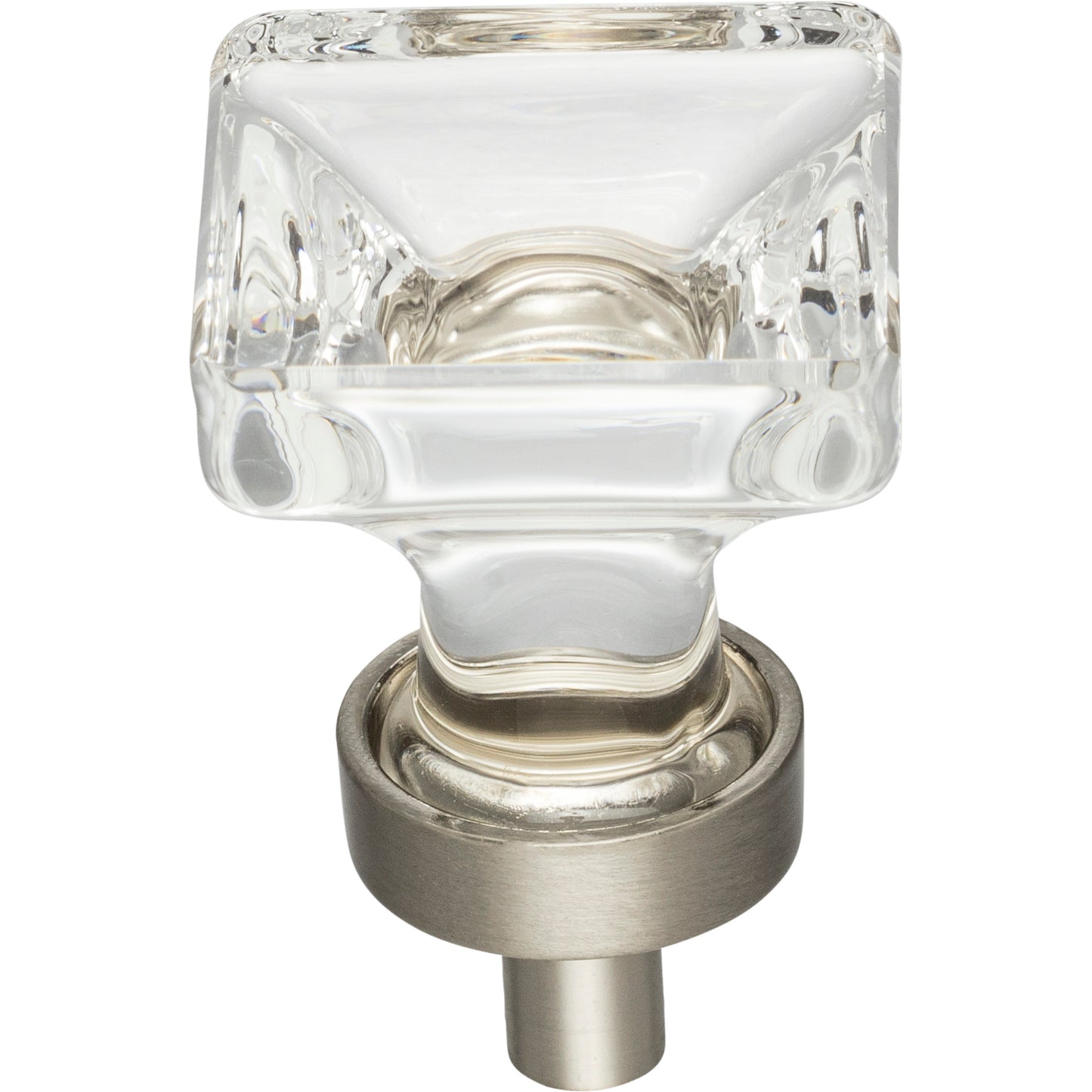 JEFFREY ALEXANDER G140SN Harlow 1" Length Square Knob - Satin Nickel