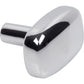 JEFFREY ALEXANDER 329L-PC Loxley 1-1/2" Length Rectangle Knob - Polished Chrome