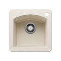 BLANCO 443070 Diamond Diamond SILGRANIT 15" Dual Mount Bar Sink - Soft White in Soft White