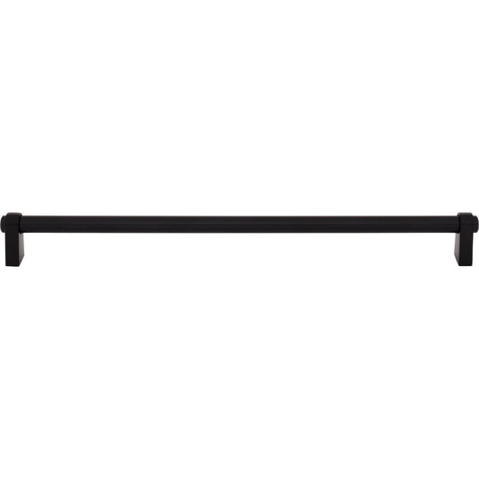 TOP KNOBS TK3215BLK Lawrence 12" Center to Center Bar Pull - Flat Black