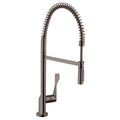 AXOR 39841341 Citterio Semi-Pro Kitchen Faucet 2-Spray, 1.5 GPM - Brushed Black Chrome
