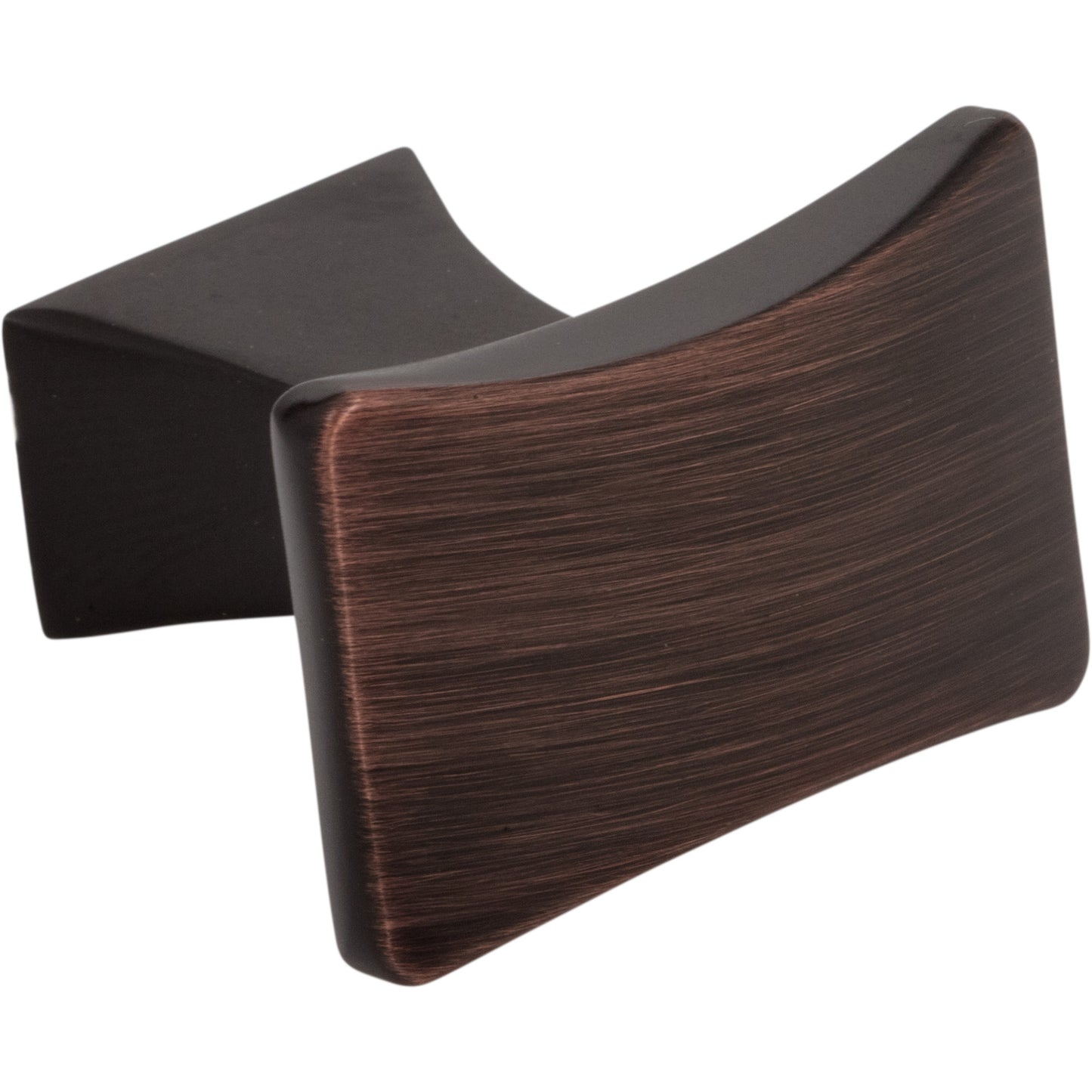 JEFFREY ALEXANDER 767DBAC Philip 1-1/4" Length Rectangle Knob - Brushed Oil Rubbed Bronze