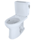 TOTO CST454CUFRG#01 Drake II 1G Two-Piece Elongated 1.0 GPF Universal Height Toilet with CEFIONTECT and Right-Hand Trip Lever , Cotton White