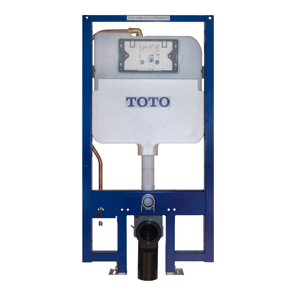 TOTO WT172M Duofit In-Wall Toilet Tank With Dual-Max Dual-Flush 1.28 And 0.9 Gpf System With Copper Supply -