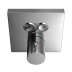 TOTO TBV02406U#CP Square Thermostatic Mixing Valve With 2-Function Shower Trim - Polished Chrome