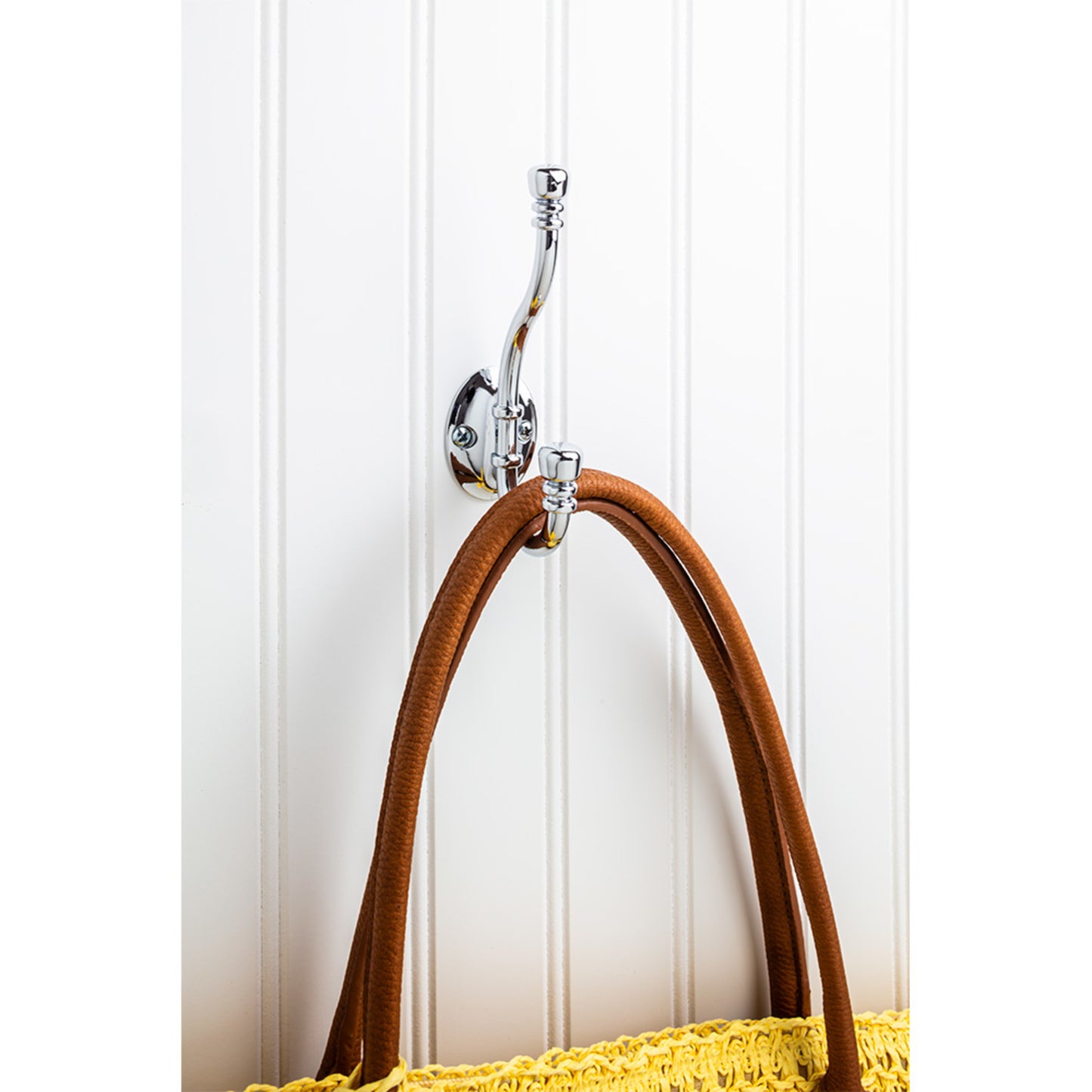 ELEMENTS YD50-518PC Elements Wall Double Hook - Polished Chrome