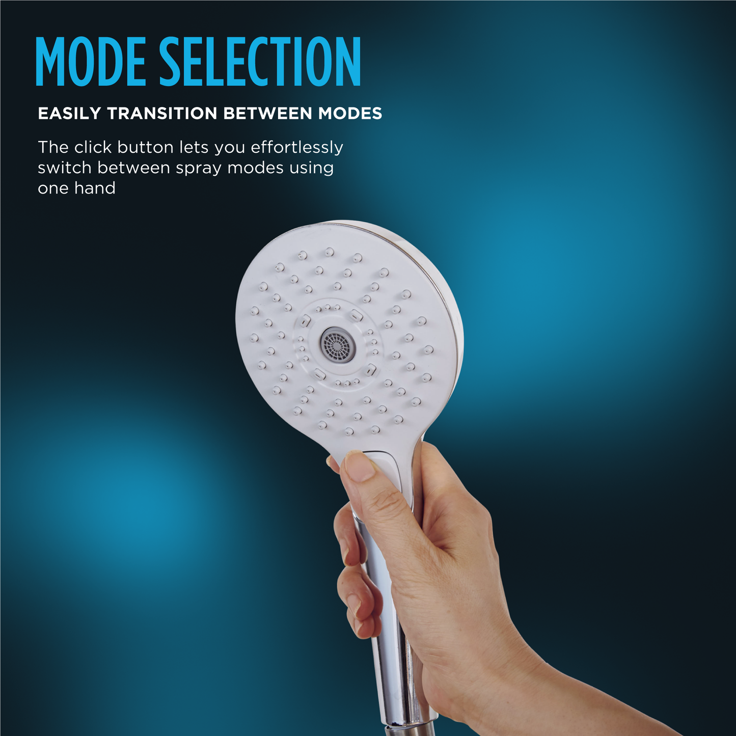 TOTO TBW02015U4#CP G Series 1.75 Gpm Multifunction 4 Inch Square Handshower With Active Wave - Polished Chrome