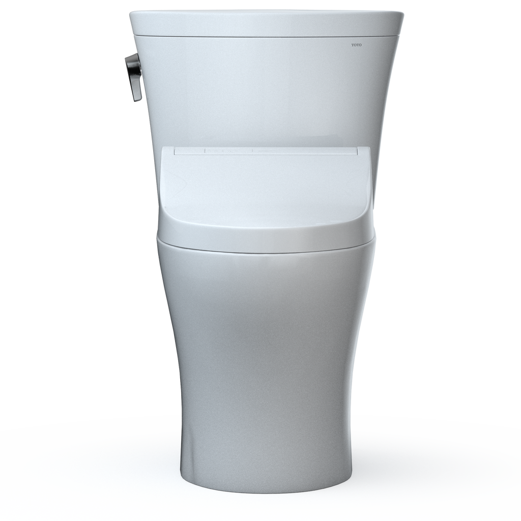 TOTO MW4483084CEMFGN#01 Washlet+ Aquia Iv Arc Two-Piece Elongated Dual Flush 1.28 And 0.9 Gpf Toilet With C5 Bidet Seat - Cotton White