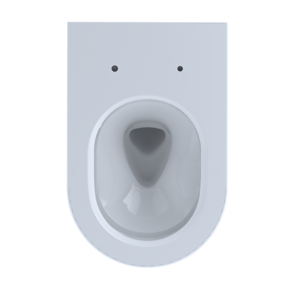 TOTO CT447CFG#01 Rp Wall-Hung Contemporary D-Shape Dual Flush 1.28 And 0.9 Gpf Toilet With Cefiontect - Cotton White