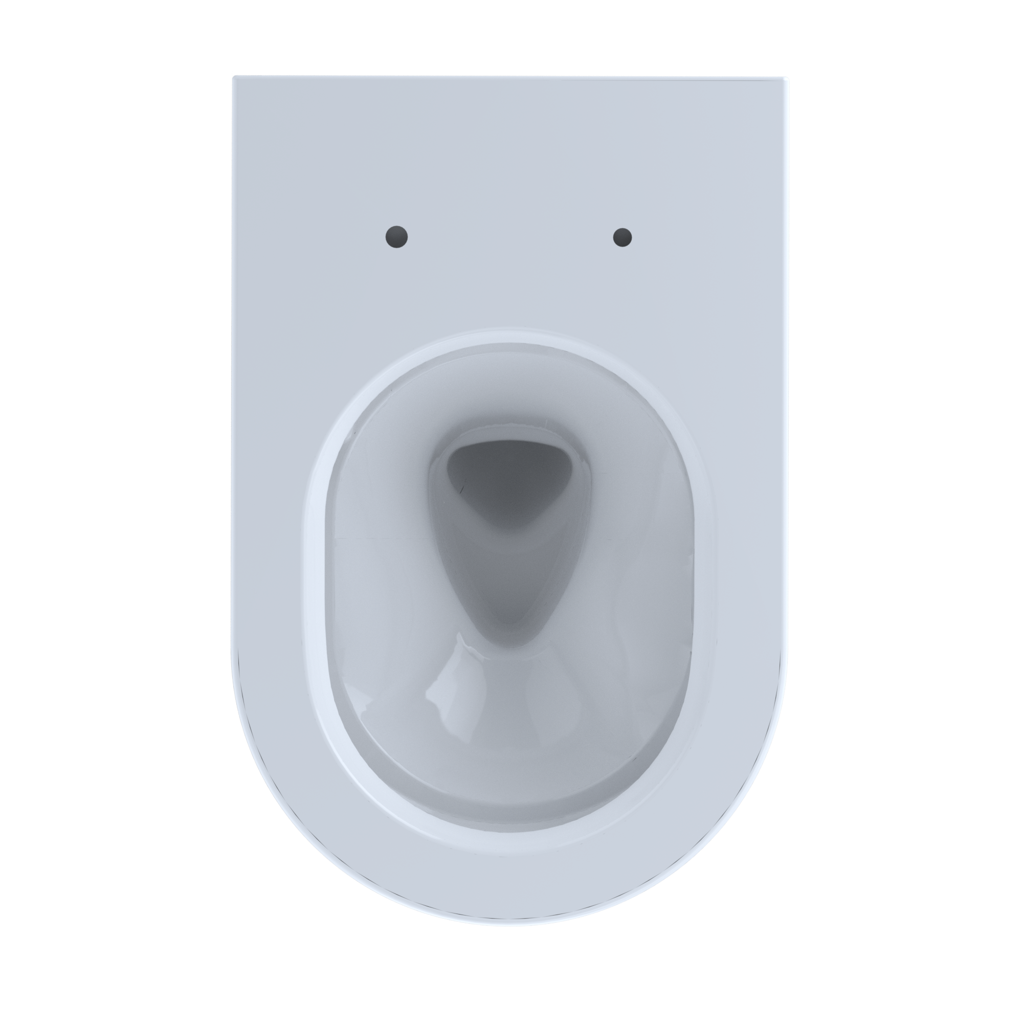 TOTO CT447CFG#01 Rp Wall-Hung Contemporary D-Shape Dual Flush 1.28 And 0.9 Gpf Toilet With Cefiontect - Cotton White