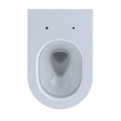 TOTO CT447CFG#01 Rp Wall-Hung Contemporary D-Shape Dual Flush 1.28 And 0.9 Gpf Toilet With Cefiontect - Cotton White