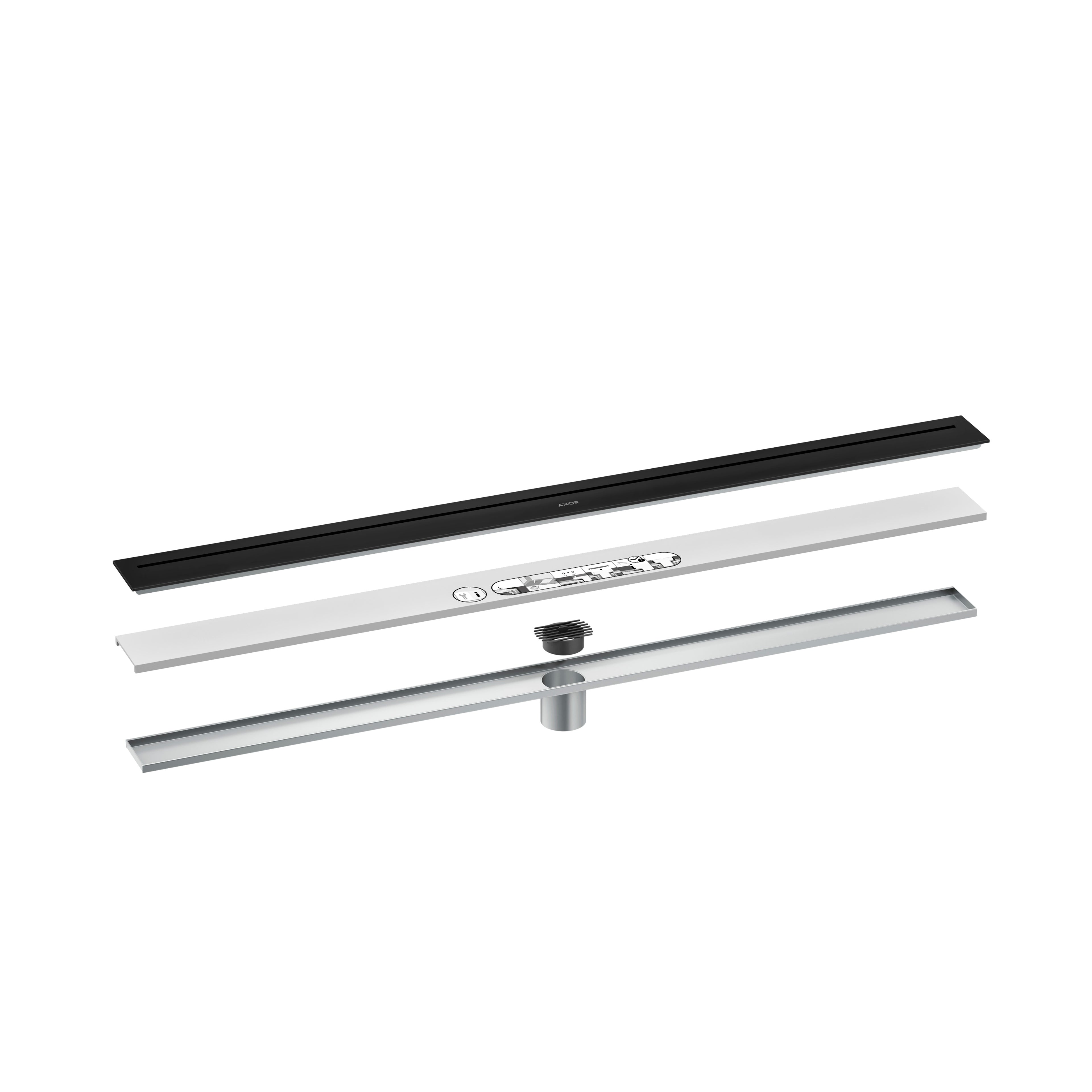 AXOR 42523671 Drains Floor Installation 39 3/8" - Matte Black