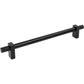 JEFFREY ALEXANDER 698-12MB Larkin Knurled Ends 12" Center-to-Center Appliance Pull - Matte Black