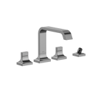 TOTO TBG08202U#CP Gc Two-Handle Deck-Mount Roman Tub Filler Trim With Handshower - Polished Chrome