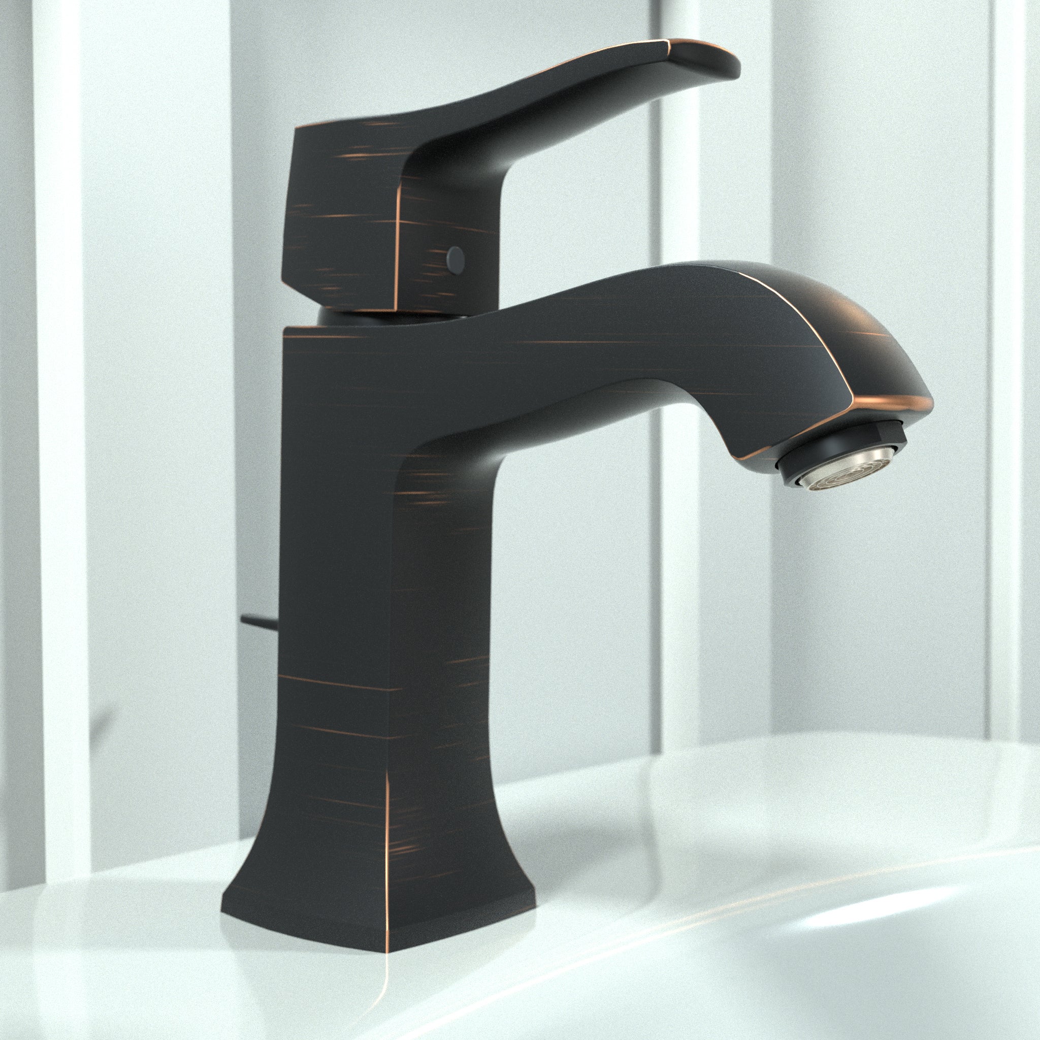 HANSGROHE 31075921 Metris C Single-Hole Faucet 100 with Pop-Up Drain, 1.2 GPM - Rubbed Bronze