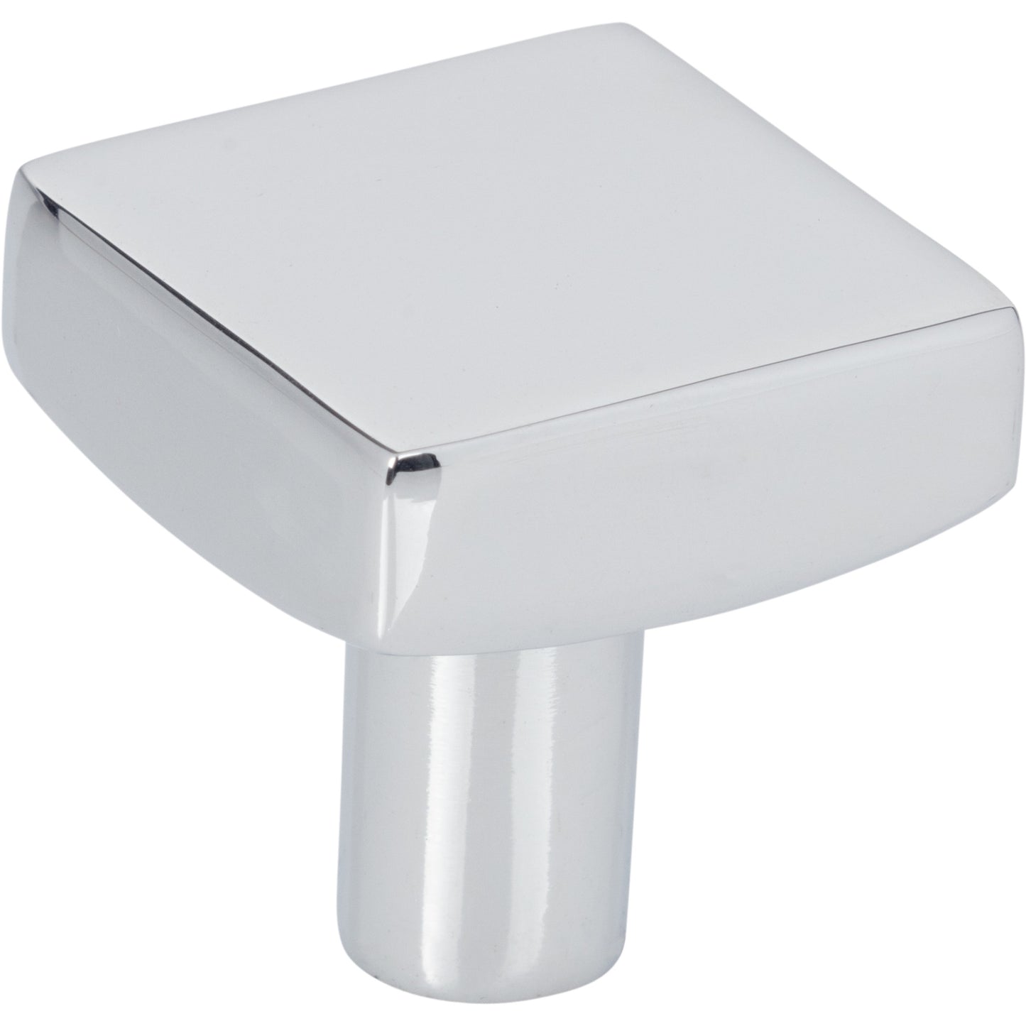 JEFFREY ALEXANDER 845PC Dominique 1-1/8" Length Square Knob - Polished Chrome