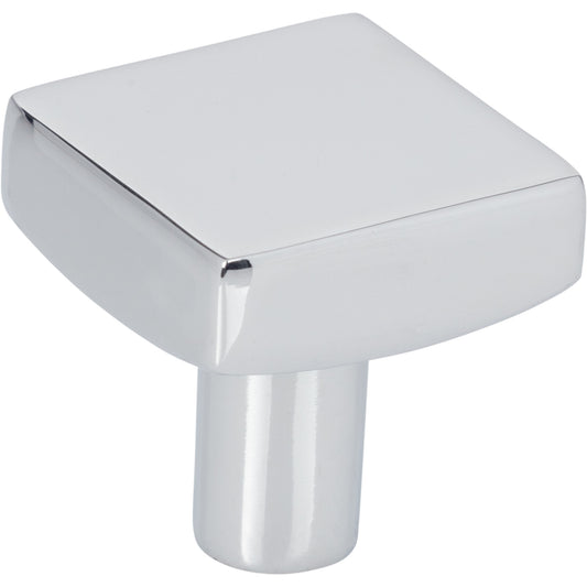 JEFFREY ALEXANDER 845PC Dominique 1-1/8" Length Square Knob - Polished Chrome