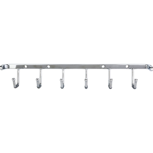 HARDWARE RESOURCES 296B-PC Polished Chrome Screw-Mount Belt Rack - Polished Chrome